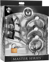 Master Series Stainless Steel Male Chastity Cock Cage Male Chastity